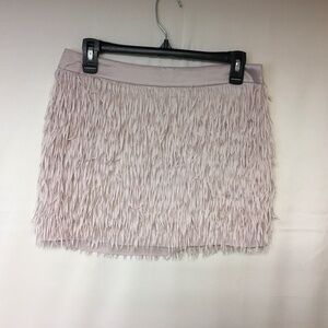 Express Skirt Feather Fringe Fairycore Clubwear Coquette Girl Glam Womens SZ 4
